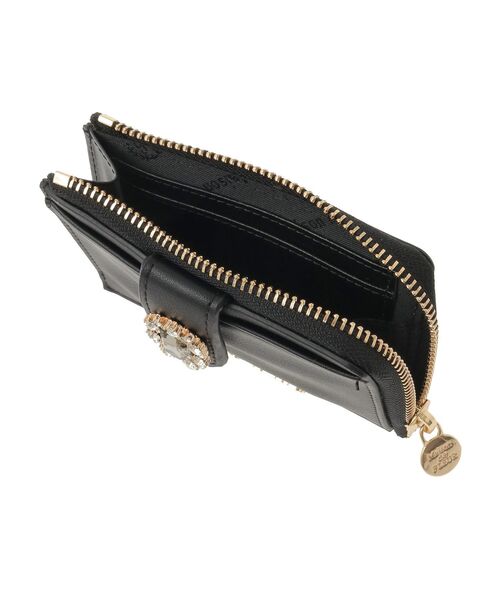 Maison de FLEUR（メゾンドフルール）の「配色ビジューフラグメントケース（パスケース・レディース・サックスブルー/ブラック/ピンク・FREE）」の13枚目の写真