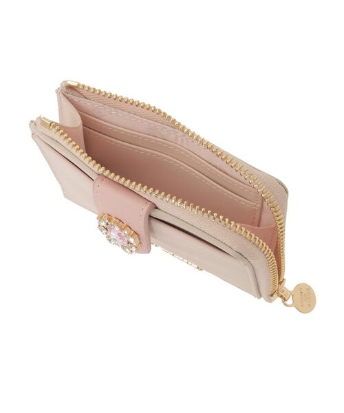 Maison de FLEUR（メゾンドフルール）の「配色ビジューフラグメントケース（パスケース・レディース・サックスブルー/ブラック/ピンク・FREE）」の15枚目の写真