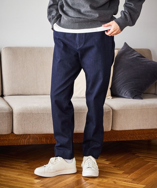 GLOBAL WORK（グローバルワーク）の「スゴラクストレッチスリムパンツ+WARM/576425（その他パンツ・メンズ・ダークネイビー/ブラック系/ネイビー/ブラック/グレイッシュベージュ/チャコールグレー・X-SMALL/SMALL/MEDIUM/LARGE/X-LARGE/XX-LARGE/M-Long/XL-Long/L-Long/S-Long/3XL）」の6枚目の写真