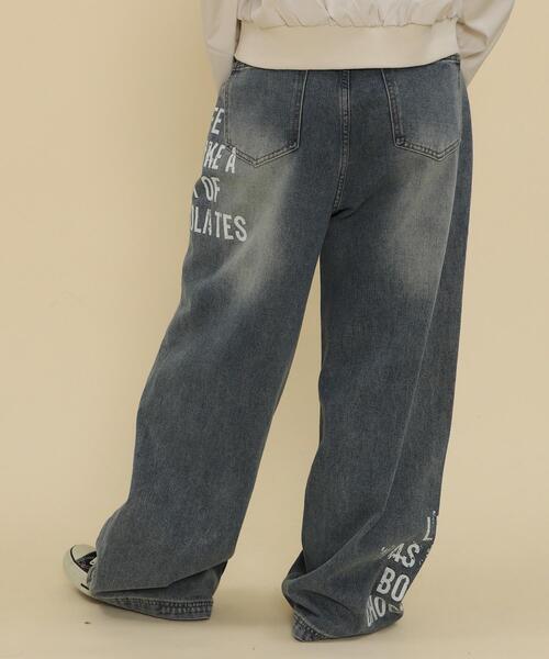 WOND(ウォンド)の「WOND/グラフィックストレートデニム(デニムパンツ・レディース・インディゴブルー・SMALL/MEDIUM)」の4枚目の写真