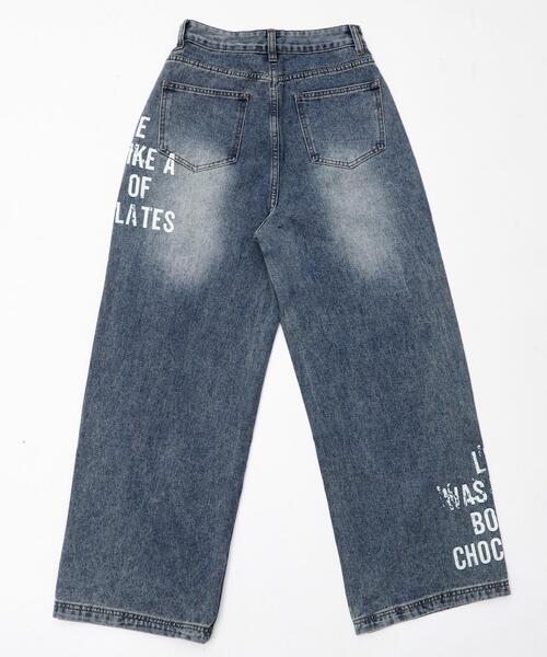WOND(ウォンド)の「WOND/グラフィックストレートデニム(デニムパンツ・レディース・インディゴブルー・SMALL/MEDIUM)」の8枚目の写真
