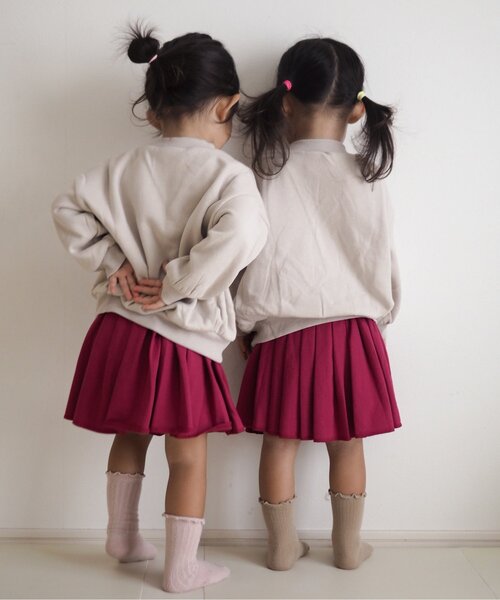 BREEZE(ブリーズ)の「【ジュニア対応】インパンツ付きプリーツスカート(スカート・キッズ・ブラック/グレー/エンジ・80/120/130/140/110/90/100)」の19枚目の写真