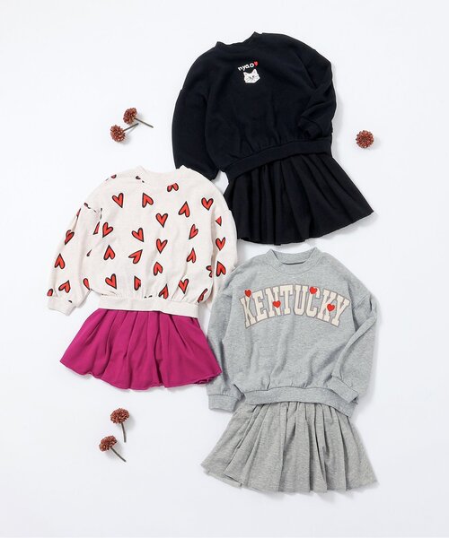 BREEZE(ブリーズ)の「【ジュニア対応】インパンツ付きプリーツスカート(スカート・キッズ・ブラック/グレー/エンジ・80/120/130/140/110/90/100)」の14枚目の写真