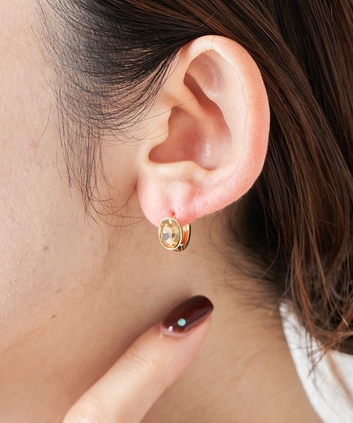 PAPILLONNER(パピヨネ)の「クリアストーンピアス(ピアス(両耳用)・レディース・シルバー/ゴールド・FREE)」の6枚目の写真