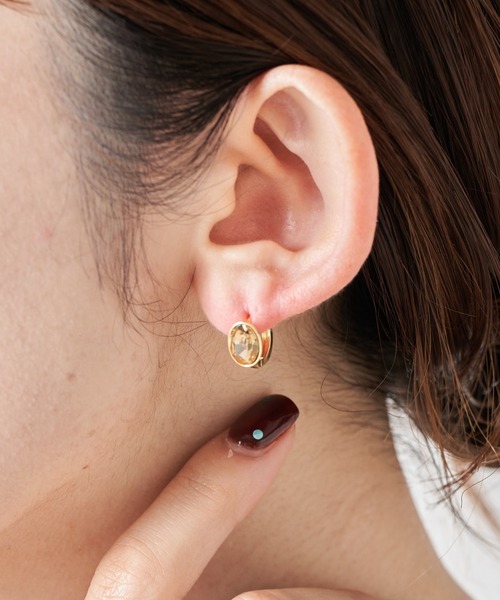 PAPILLONNER(パピヨネ)の「クリアストーンピアス(ピアス(両耳用)・レディース・シルバー/ゴールド・FREE)」の7枚目の写真