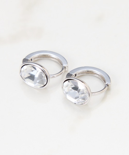 PAPILLONNER(パピヨネ)の「クリアストーンピアス(ピアス(両耳用)・レディース・シルバー/ゴールド・FREE)」の9枚目の写真