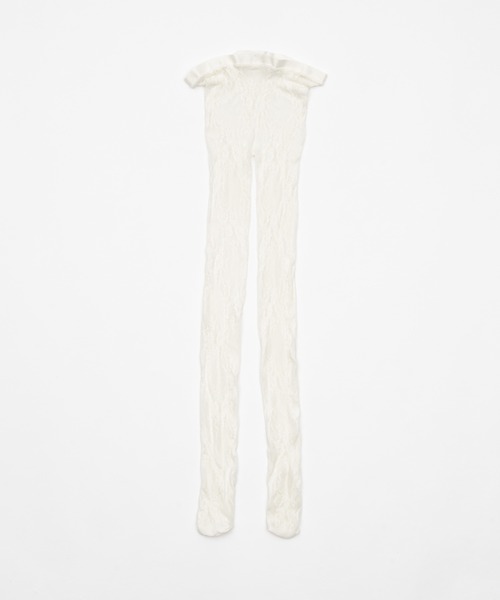 Smyeon(スミョン)の「Antique lace tights/アンティークタッチレースタイツ(タイツ/ストッキング・レディース・ホワイト・FREE)」の6枚目の写真
