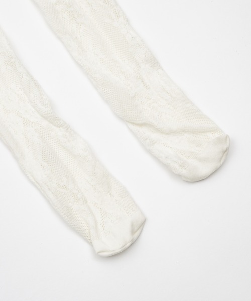 Smyeon(スミョン)の「Antique lace tights/アンティークタッチレースタイツ(タイツ/ストッキング・レディース・ホワイト・FREE)」の12枚目の写真