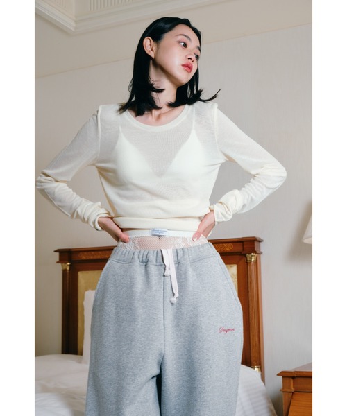 Smyeon(スミョン)の「Antique lace tights/アンティークタッチレースタイツ(タイツ/ストッキング・レディース・ホワイト・FREE)」の19枚目の写真