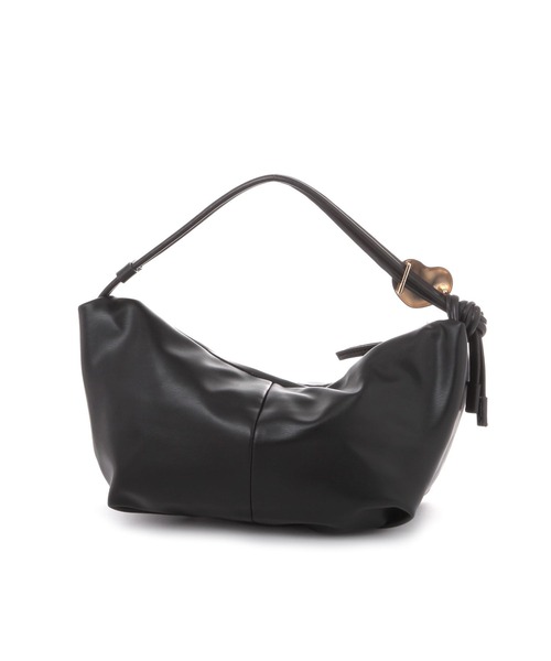 Glitter ブラック ショルダーバッグ プラダ ショルダーバッグ レディース TESSUTO SPAZZOLATO ブラック