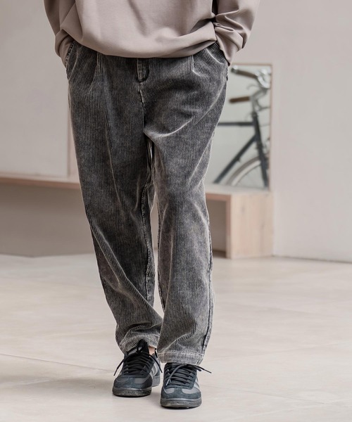 CAMBIO(カンビオ)の「mp14288-フェード加工コーデュロイバルーンテーパードパンツ(その他パンツ・メンズ・ブラウン/ネイビー/ブラック・M/L/XL)」の11枚目の写真