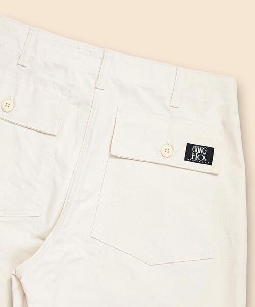 BROOKS BROTHERS（ブルックスブラザーズ）の「Brooks Brothers×GUNG HO　コットン　ファティーグ　トラウザーズ　Made in USA（チノパンツ・メンズ・グリーン/ホワイト・32inch/34inch/36inch）」の3枚目の写真