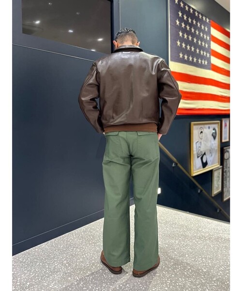 BROOKS BROTHERS（ブルックスブラザーズ）の「Brooks Brothers×GUNG HO　コットン　ファティーグ　トラウザーズ　Made in USA（チノパンツ・メンズ・グリーン/ホワイト・32inch/34inch/36inch）」の8枚目の写真