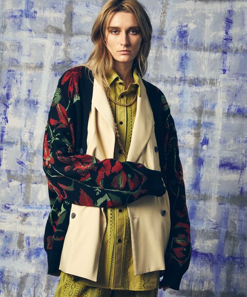 MAISON SPECIAL(メゾンスペシャル)の「ニットカーディガン(カーディガン/ボレロ・メンズ・ブラック・1)」の3枚目の写真