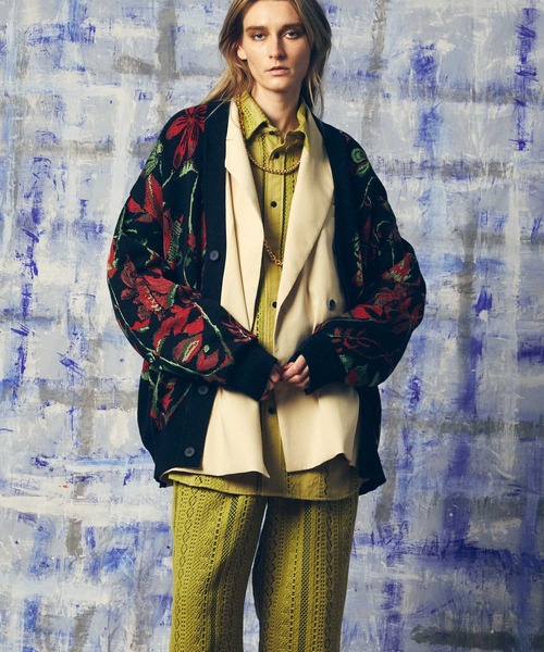 MAISON SPECIAL(メゾンスペシャル)の「ニットカーディガン(カーディガン/ボレロ・メンズ・ブラック・1)」の4枚目の写真