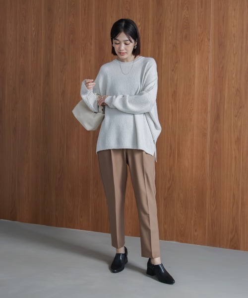 Bou Jeloud（ブージュルード）の「スパンコールドルマンニットリブ（ニット/セーター・レディース・ネイビー/アイボリー/グレー・38）」の6枚目の写真