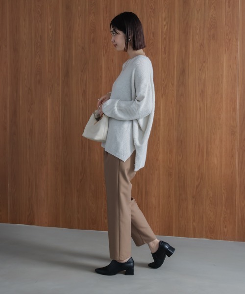 Bou Jeloud（ブージュルード）の「スパンコールドルマンニットリブ（ニット/セーター・レディース・ネイビー/アイボリー/グレー・38）」の9枚目の写真