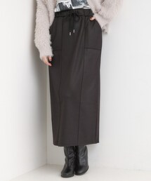 Cutie Blonde | やわらかレザー調ナロースカート(スカート)