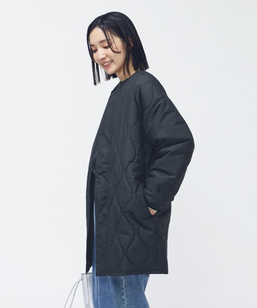 adidas(アディダス)の「アディダス adidas 中わた入りキルティング ルーズフィット ジャケット(ダウンジャケット/コート・レディース・ブラック/オリーブ/オフホワイト・M/L/S/XL)」の10枚目の写真