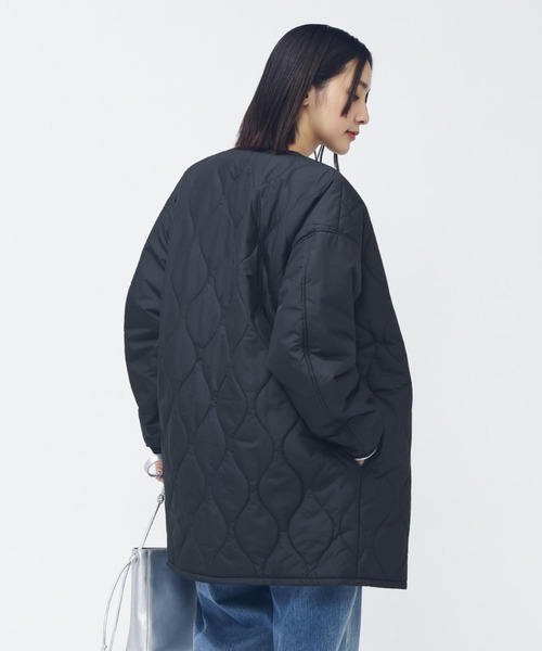 adidas(アディダス)の「アディダス adidas 中わた入りキルティング ルーズフィット ジャケット(ダウンジャケット/コート・レディース・ブラック/オリーブ/オフホワイト・M/L/S/XL)」の11枚目の写真