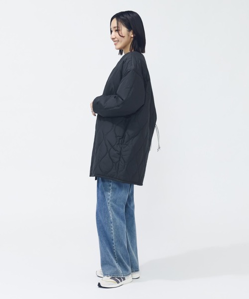 adidas(アディダス)の「アディダス adidas 中わた入りキルティング ルーズフィット ジャケット(ダウンジャケット/コート・レディース・ブラック/オリーブ/オフホワイト・M/L/S/XL)」の13枚目の写真