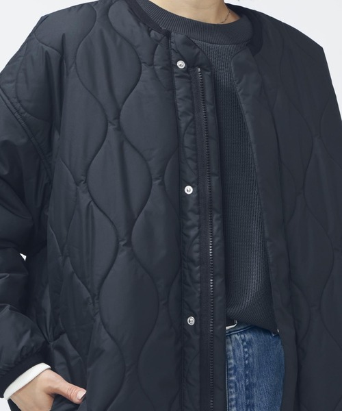 adidas(アディダス)の「アディダス adidas 中わた入りキルティング ルーズフィット ジャケット(ダウンジャケット/コート・レディース・ブラック/オリーブ/オフホワイト・M/L/S/XL)」の15枚目の写真