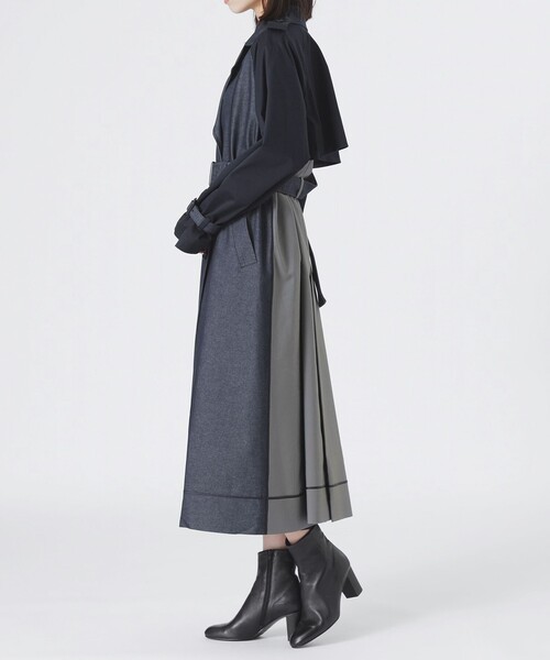 LOVELESS（ラブレス）の「ブロッキングトレンチコート（トレンチコート・レディース・ブルー系その他7・36/34）」の7枚目の写真