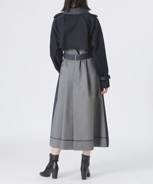 LOVELESS（ラブレス）の「ブロッキングトレンチコート（トレンチコート・レディース・ブルー系その他7・36/34）」の8枚目の写真