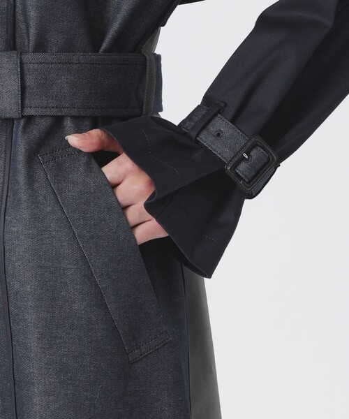 LOVELESS（ラブレス）の「ブロッキングトレンチコート（トレンチコート・レディース・ブルー系その他7・36/34）」の14枚目の写真