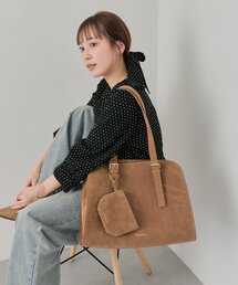 mystic（ミスティック）の「《新色ベージュ/ブラウン2 》【@sktnnm企画】ステッチラインボストンBAG（トートバッグ）」