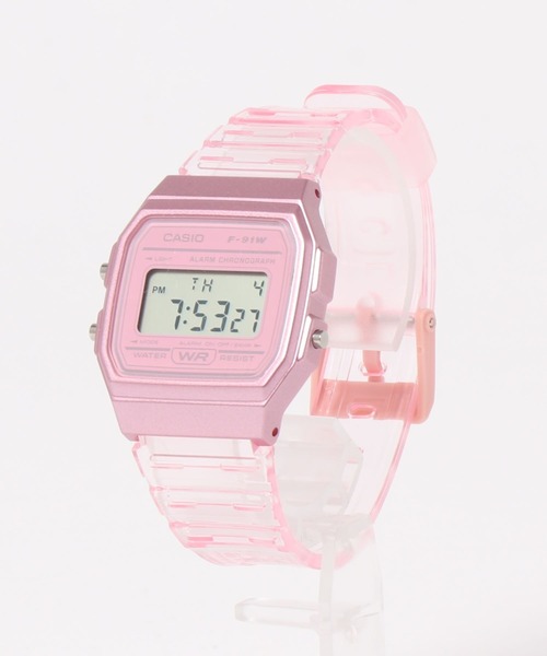 CASIO(カシオ)の「【RES】【CASIO(カシオ)】クリア デジタル(デジタル腕時計・メンズ・ホワイト/ピンク/ブルー・FREE)」の6枚目の写真