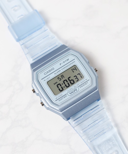 CASIO(カシオ)の「【RES】【CASIO(カシオ)】クリア デジタル(デジタル腕時計・メンズ・ホワイト/ピンク/ブルー・FREE)」の9枚目の写真