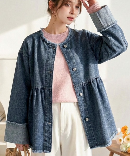 セール】《daaco×クラシカルエルフコラボ》フリンジ×デニムの最強