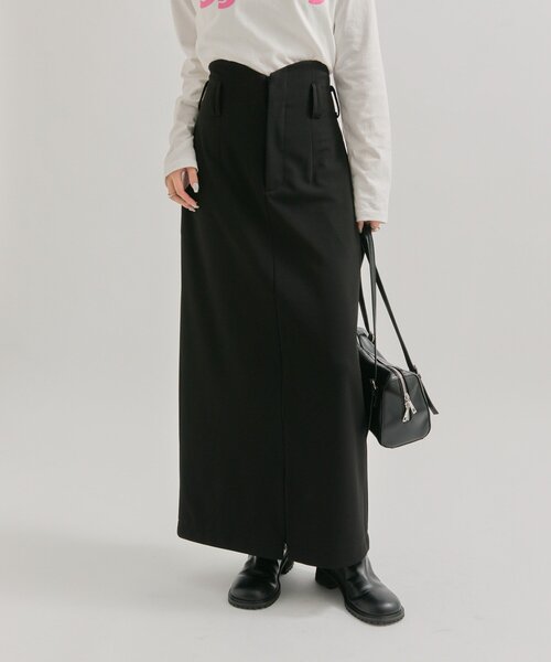 WAVEフロントZIPスカート（スカート）｜mystic（ミスティック）の