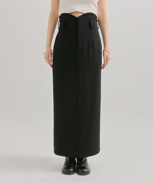 WAVEフロントZIPスカート（スカート）｜mystic（ミスティック）の