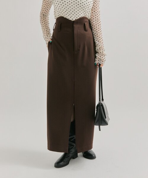 mystic(ミスティック)の「WAVEフロントZIPスカート(スカート・レディース・ブラック/ブラウン・1/2)」の19枚目の写真