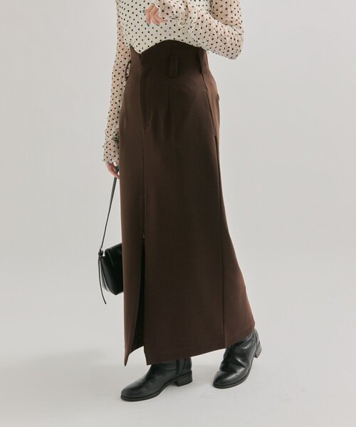WAVEフロントZIPスカート（スカート）｜mystic（ミスティック）の