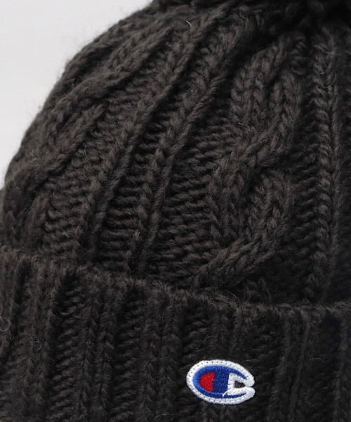Champion（チャンピオン）の「裏ボア 耳当て付き ポンポン ニットキャップ ニット帽（ニットキャップ/ビーニー・メンズ・ブラック/アイボリー/チャコール・FREE）」の15枚目の写真