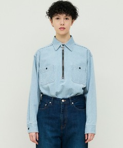 【UNION HERCULES MADE】ハーフZIPシャツ