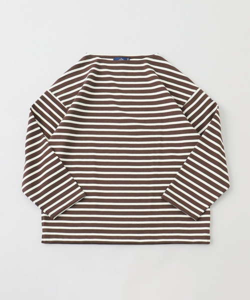 SAINT JAMES(セントジェームス)の「SAINT JAMES / セントジェームス OUESSANT LOOSE BORDER(Tシャツ/カットソー・メンズ・グリーン/ブラック/ブラウン・5/4)」の3枚目の写真
