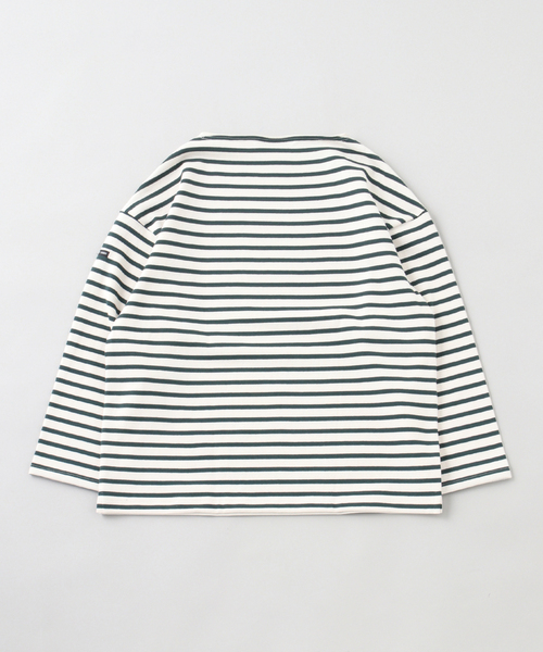 SAINT JAMES(セントジェームス)の「SAINT JAMES / セントジェームス OUESSANT LOOSE BORDER(Tシャツ/カットソー・メンズ・グリーン/ブラック/ブラウン・5/4)」の4枚目の写真