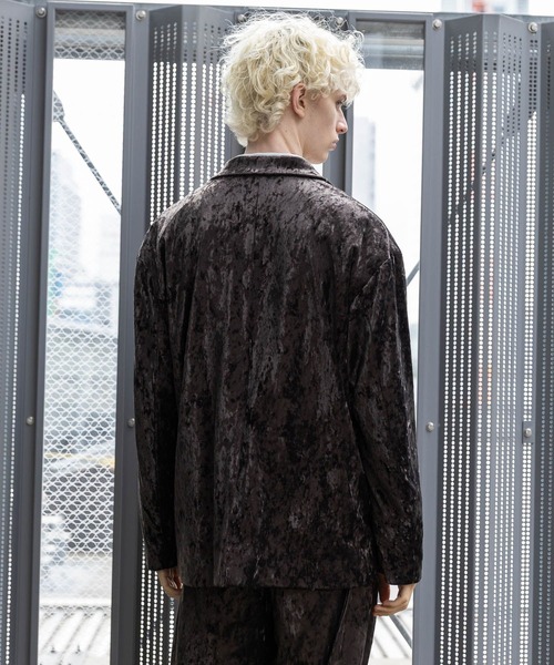 HARE(ハレ)の「【SET UP対応】クラッシュベロアオーバージャケット(HARE)(テーラードジャケット・メンズ・ブラック/ブラウン・FREE)」の15枚目の写真