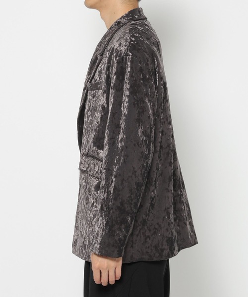 HARE(ハレ)の「【SET UP対応】クラッシュベロアオーバージャケット(HARE)(テーラードジャケット・メンズ・ブラック/ブラウン・FREE)」の18枚目の写真