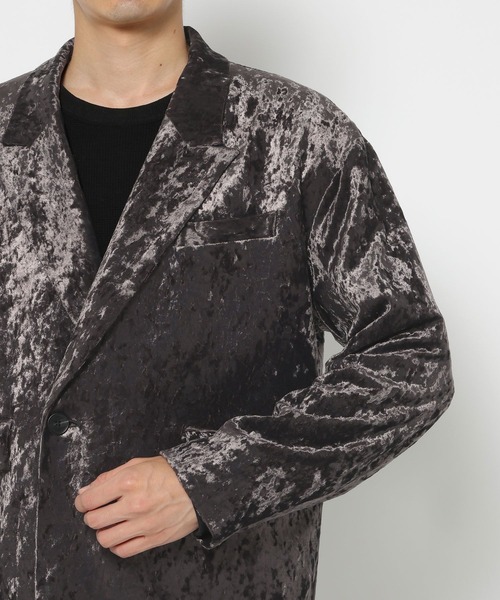 HARE(ハレ)の「【SET UP対応】クラッシュベロアオーバージャケット(HARE)(テーラードジャケット・メンズ・ブラック/ブラウン・FREE)」の21枚目の写真