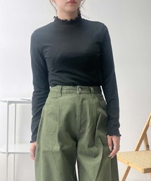 AS KNOW AS plus | ♪CICA配合 アソートデザインプルオーバー(Vネック.ハイネック)(Tシャツ/カットソー)