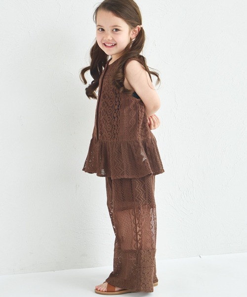 pairmanon（ペアマノン）の「インド コットン 総レース ペプラム ベスト（ベスト・キッズ・アイボリー/ブルー/ブラウン・110/90/120/130/150/140/100）」の11枚目の写真