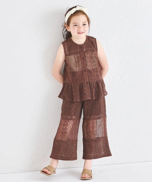 pairmanon（ペアマノン）の「インド コットン 総レース ペプラム ベスト（ベスト・キッズ・アイボリー/ブルー/ブラウン・110/90/120/130/150/140/100）」の13枚目の写真