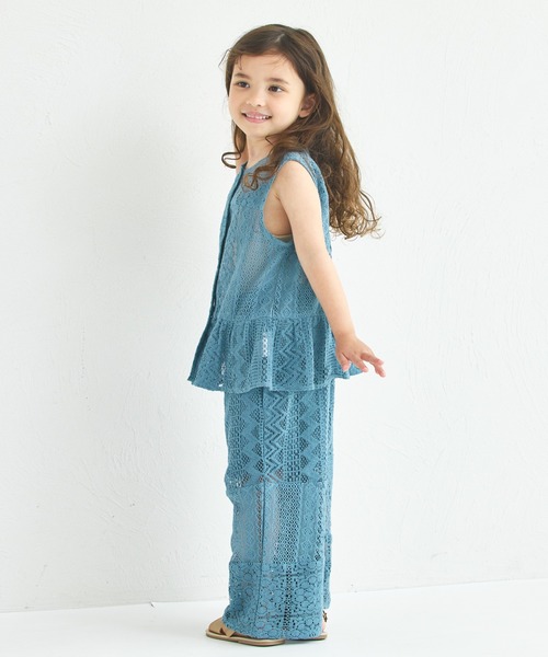 pairmanon（ペアマノン）の「インド コットン 総レース ペプラム ベスト（ベスト・キッズ・アイボリー/ブルー/ブラウン・110/90/120/130/150/140/100）」の19枚目の写真