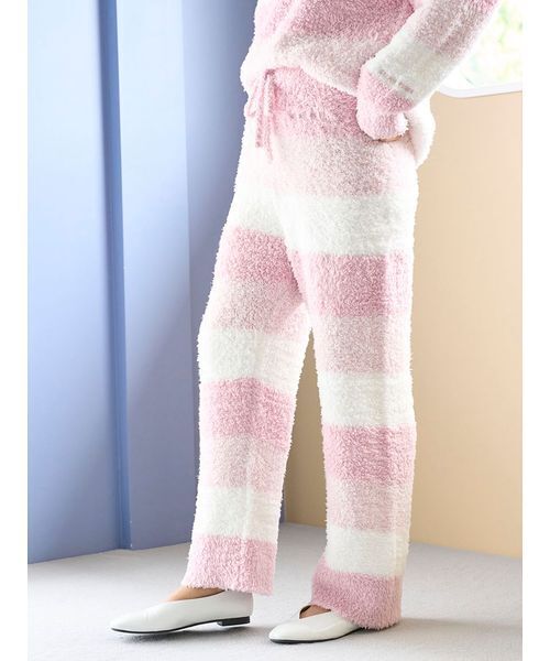 ジェラートピケ ジェラート3ボーダープルオーバー＆ロングパンツセット セール】【ONLINE限定】ジェラート3ボーダープルオーバー＆ロング