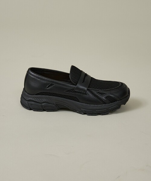 ABAHOUSE(アバハウス)の「BLACK LOAFER SNEAKERS / ブラック ローファースニーカー/ユニセックス(スニーカー・メンズ・ブラック・S/M/L)」の7枚目の写真